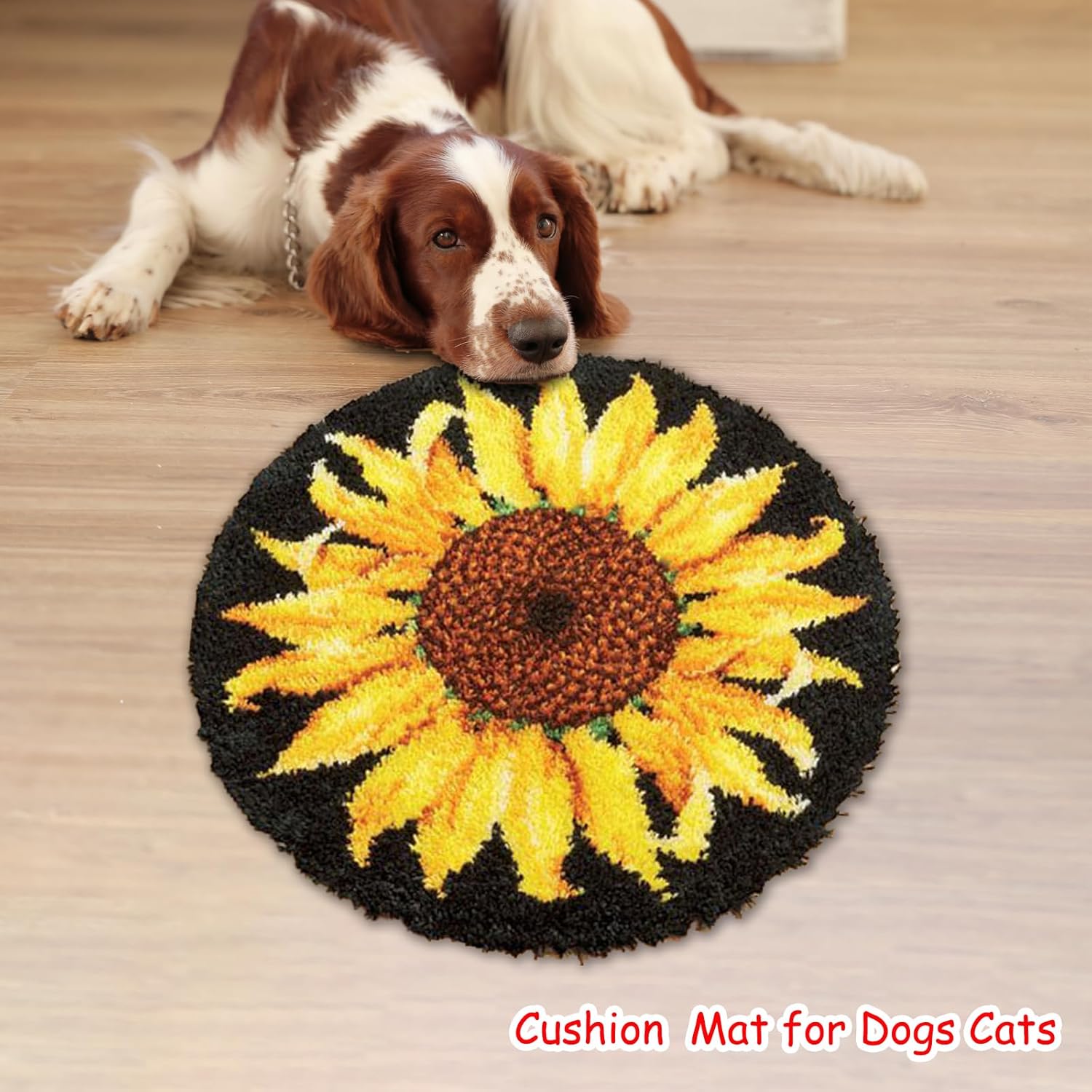 Latch Hook Rug Kit, Sunflower  – обзор и цена Embroidery X Pattern