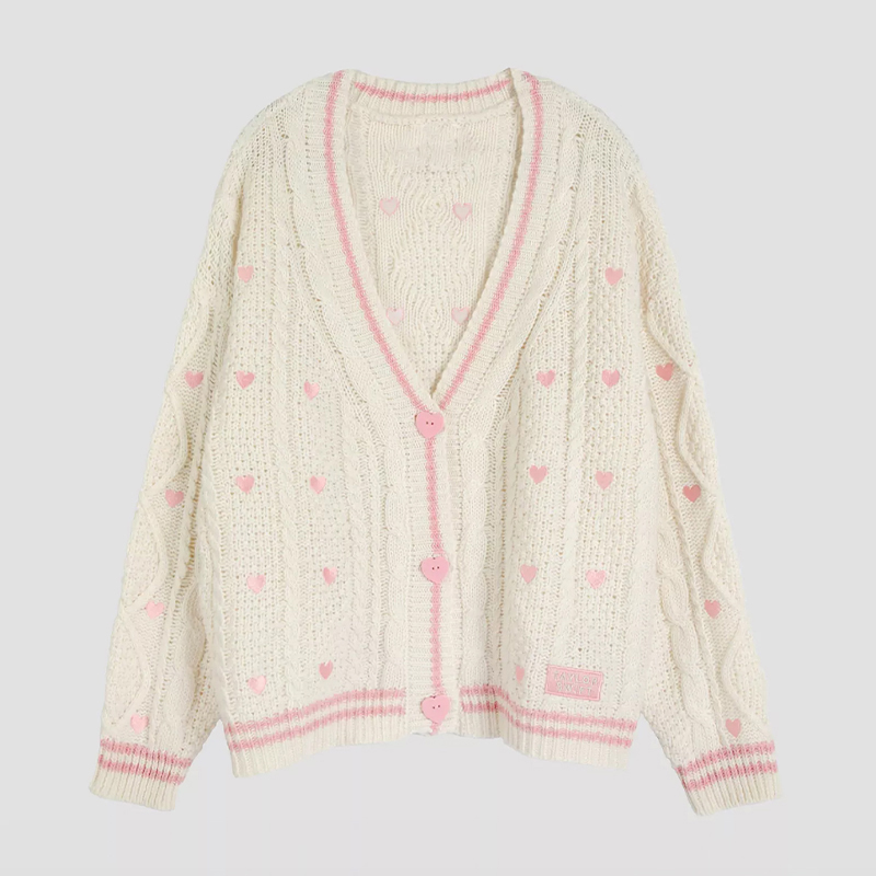 Lover Cardigan with Pink Heart – обзор и цена Embroidery Lovers