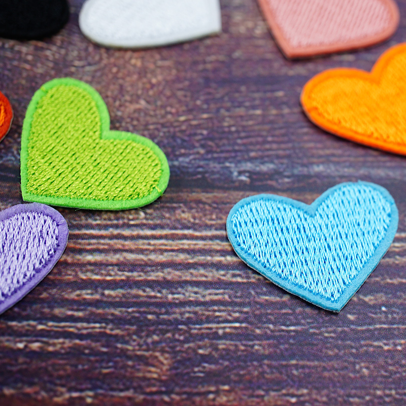 Color Heart Blue Green White B – обзор и цена Embroidery On Black Shirt