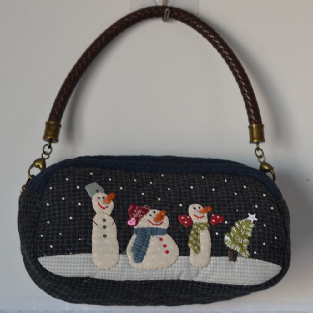 DIY Snow Shoulder Bag Patchwor – обзор и цена Embroidery Xmas Kits