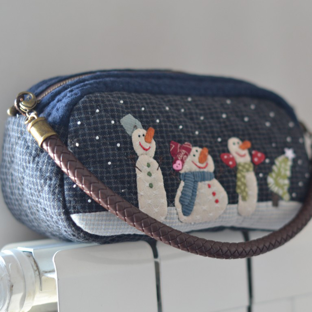 DIY Snow Shoulder Bag Patchwor – обзор и цена Embroidery Xmas Kits