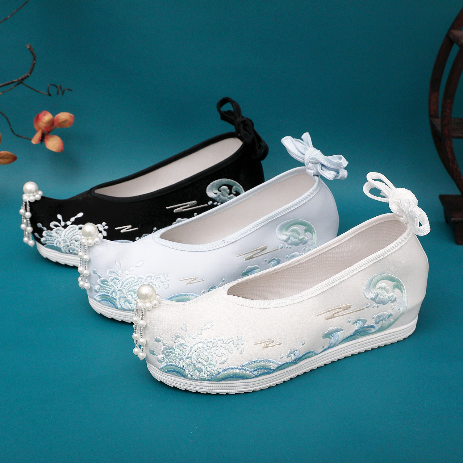 Waves Hanfu Shoes Female Embro – обзор и цена Embroidery Wedding
