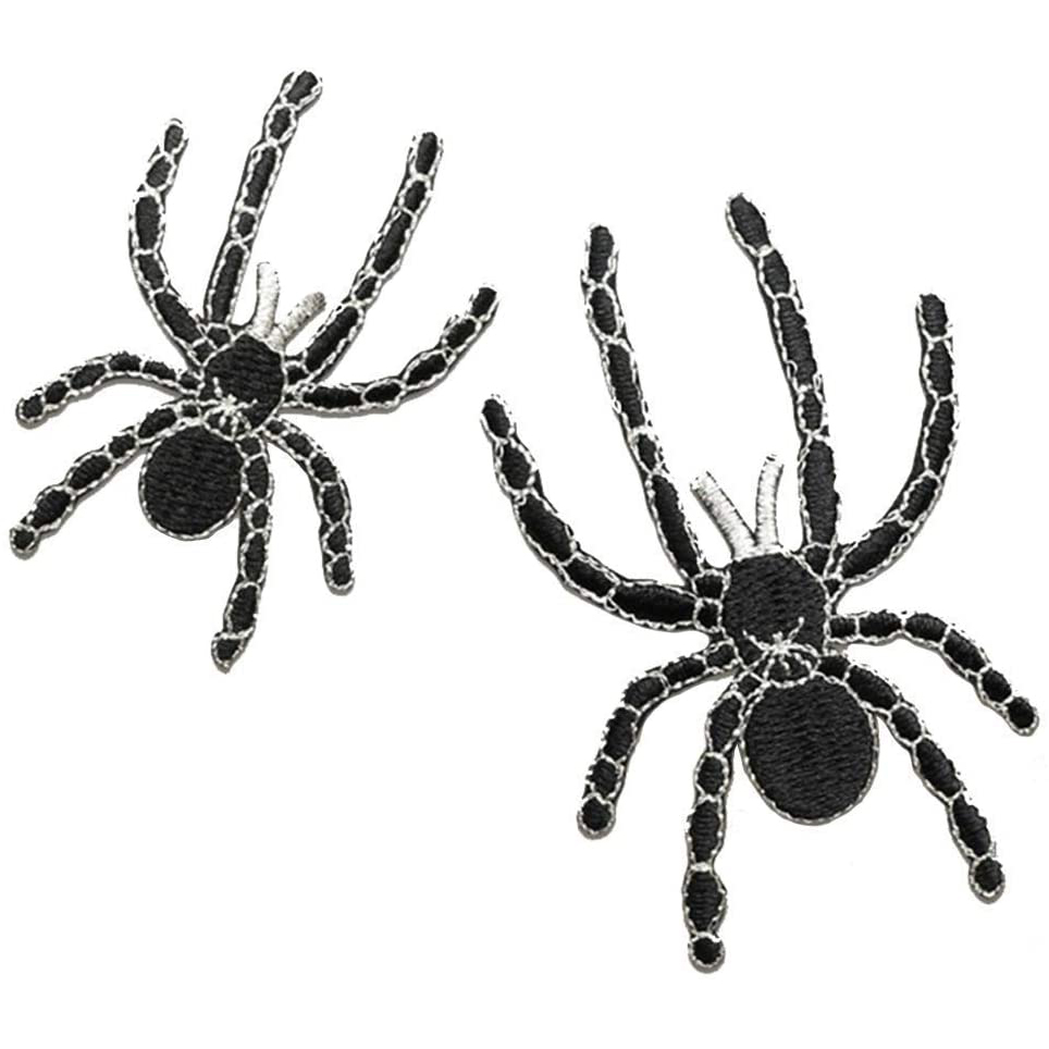 1 Pair Black Spider  Embroider – обзор и цена Embroidery On Black Shirt