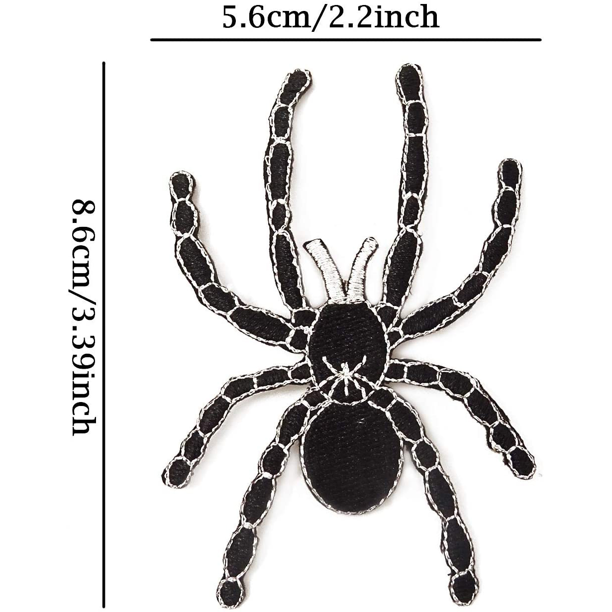 1 Pair Black Spider  Embroider – обзор и цена Embroidery On Black Shirt