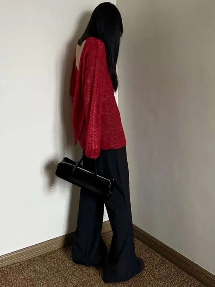 Y2K See-Through Knitted Women' – обзор и цена Embroidery Tshirt