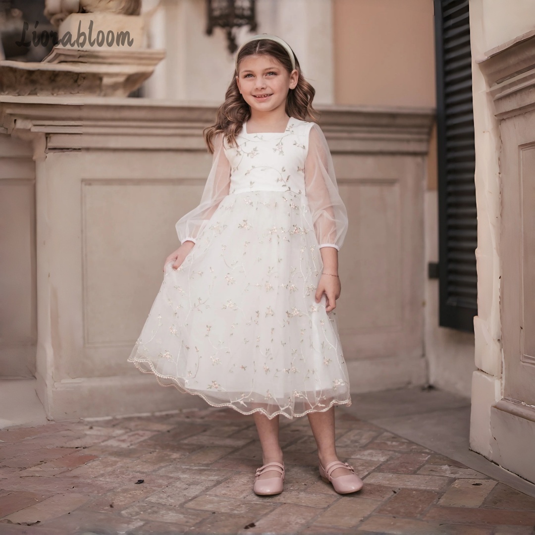 Customized Flower Girl Dress P – обзор и цена Embroidery Wedding
