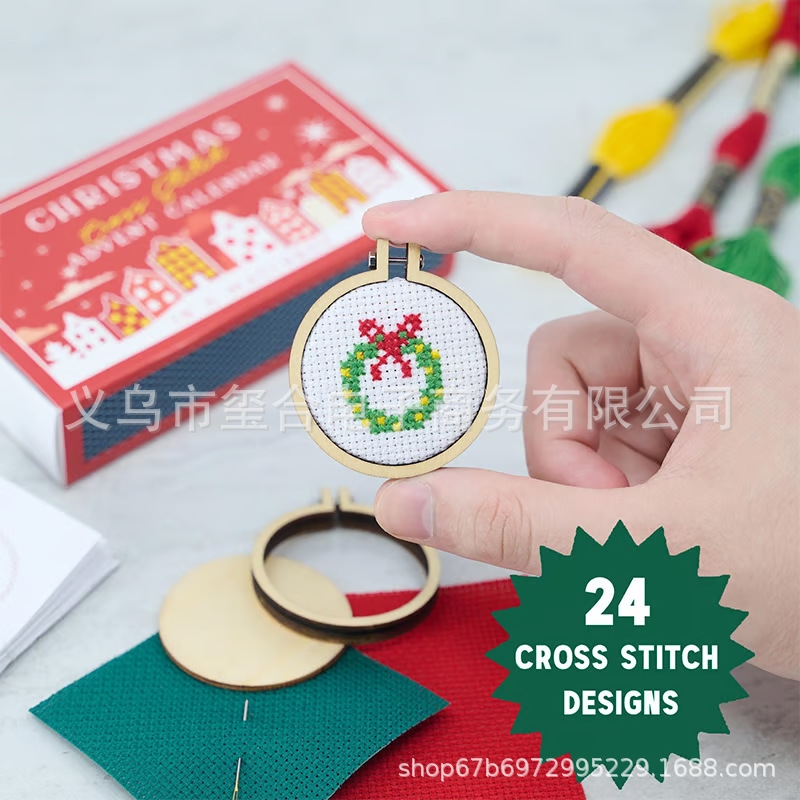 DIY Christmas Cross Stitch Adv – обзор и цена Embroidery Xmas Kits
