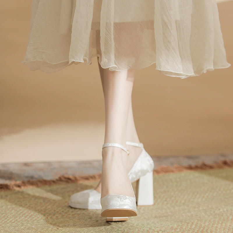 Women's White Embroidery Ankle – обзор и цена Embroidery Wedding