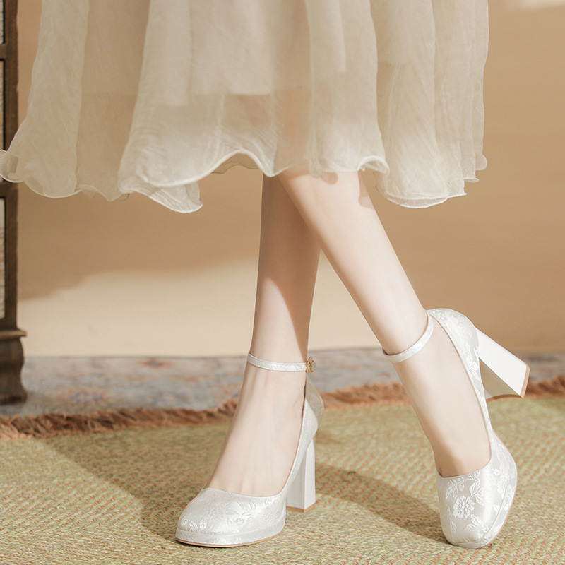 Women's White Embroidery Ankle – обзор и цена Embroidery Wedding